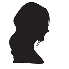 Vector silhouettes of men and a women, a group of standing business people, black color isolated on white background