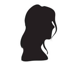 Vector silhouettes of men and a women, a group of standing business people, black color isolated on white background