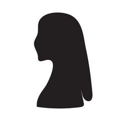 Vector silhouettes of men and a women, a group of standing business people, black color isolated on white background