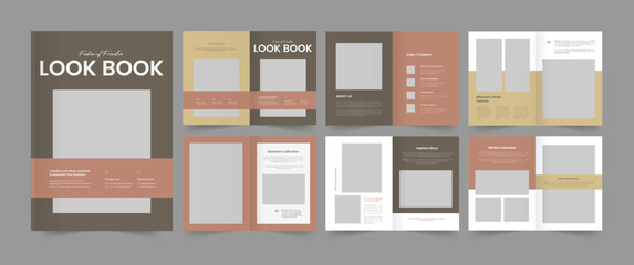 Lookbook Template, Photography Lookbook, Portfolio Template, Fashion Look book Design