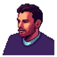 Fototapeta premium Pixel Image of a Man