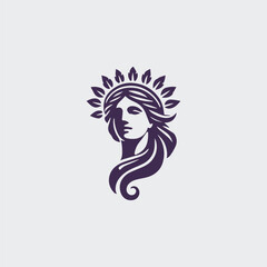 Roman goddess logo