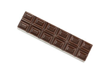 Chocolate bar isolated on white background