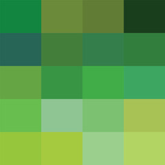 Free vector trendy shades of green color palette collection