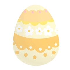 カラフルなイースターエッグのイラスト