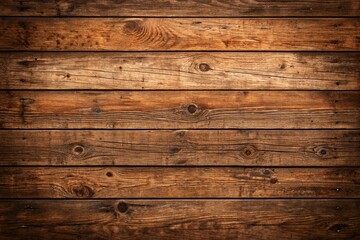 Fototapeta premium Old worn brown grungy wooden texture background – perfect for creating rustic-style branding, packaging designs, backdrop for photography and product displays in the artisanal or craft industry.