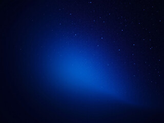 Fototapeta premium Blue gradient background with glowing dots, abstract digital design.