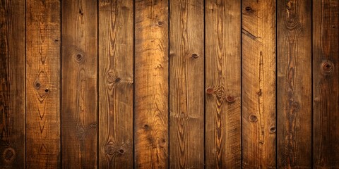 Naklejka premium Old worn brown grungy wooden texture background – perfect for creating rustic-style branding, packaging designs, backdrop for photography and product displays in the artisanal or craft industry.