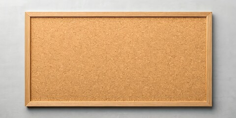 Fototapeta premium Empty cork bulletin board used as a business background for copy space – perfect for marketers, office settings, or businesses in the design and communication industry.