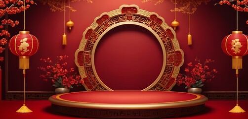 Chinese New Year Design Backgrounds: Festive and Customizable