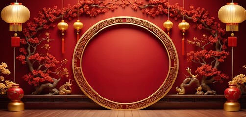 Chinese New Year Design Backgrounds: Festive and Customizable