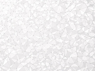 Abstract geometric background with interconnected white triangles, modern design.