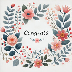 vector floral and botanical with soft colors