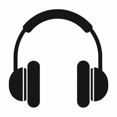headphones icon isolated on white