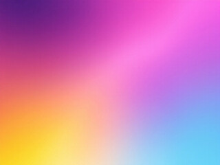 Vibrant purple to yellow gradient background.