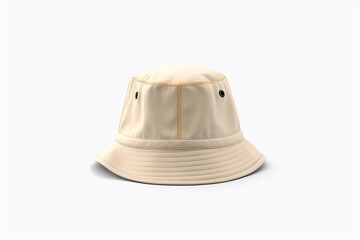 Fototapeta premium Beige Bucket Hat, Summer Fashion Accessory