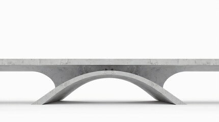 A modern concrete bridge structure
