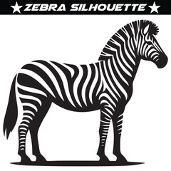 Fototapeta premium Animal zebra black and white stripes design, eps 10