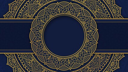 islamic luxury background with geometric ornament mandala pattern arabic ramadan kareem video