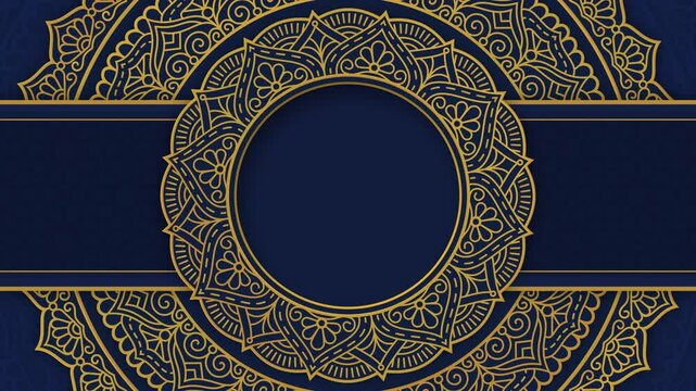 islamic luxury background with geometric ornament mandala pattern arabic ramadan kareem video