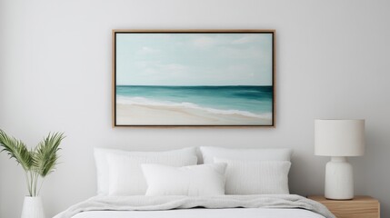 Fototapeta premium Depicting mindful living with focus on calm, showcasing calm beaches, peaceful forests, and soothing landscapes that support mental clarity and relaxation