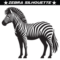 Animal zebra black and white stripes design, eps 10