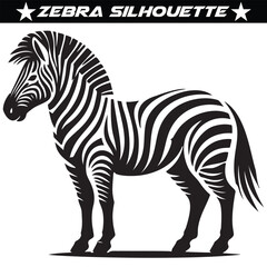 Obraz premium Animal zebra black and white stripes design, eps 10