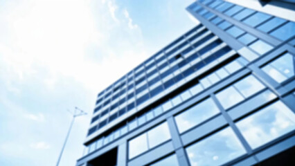 Fototapeta premium Blurred office building in the background with copy space image.