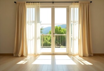 Fototapeta premium empty room with window