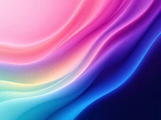 Naklejka premium Colorful abstract waves with smooth gradient, vibrant background design.