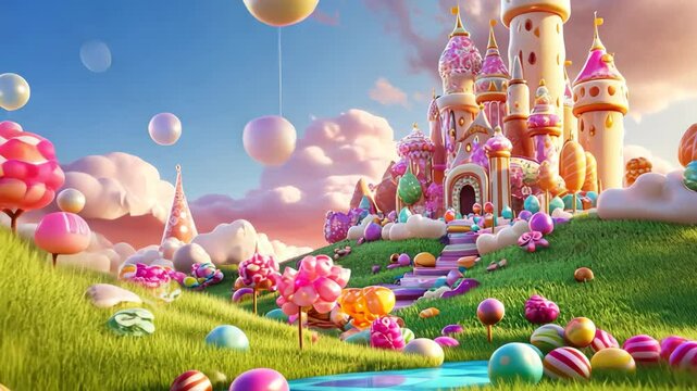 cartoon candy world