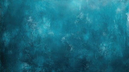 Obraz premium Vibrant teal wall with a matte finish and slight streaks