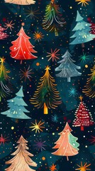 Christmas tree pattern.