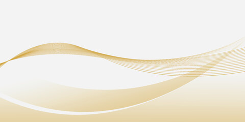 Modern banner background design. Banner template with dynamic wave shape, modern yellow wave lines.