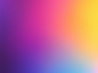 Vibrant purple to yellow gradient background.