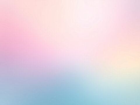 Pastel gradient background with soft pink, blue, and green hues