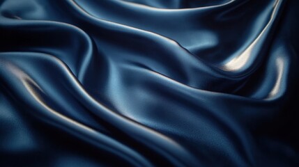 Obraz premium Midnight Blue Silk Drape 