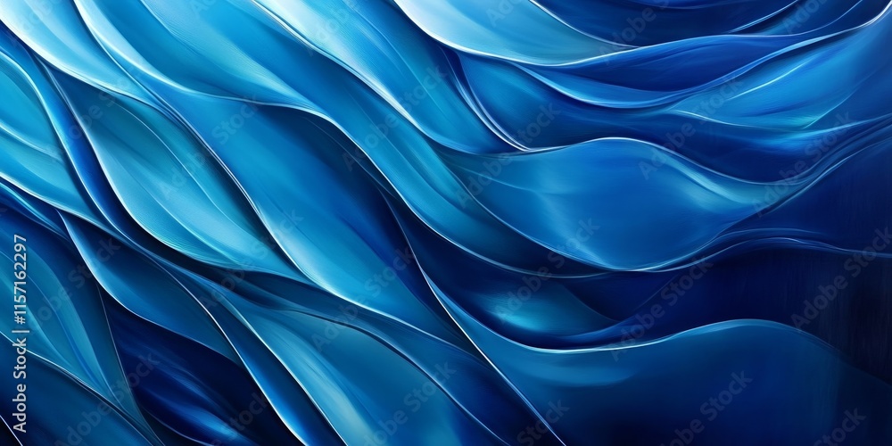 Poster a digitally created backdrop featuring various tones of blue creates an appealing visual effect, sho