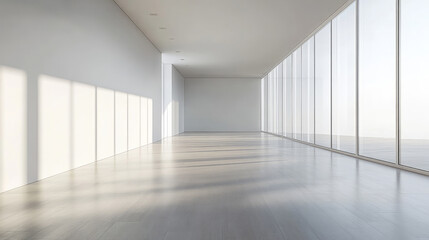 Obraz premium Modern urban building interior space corridor