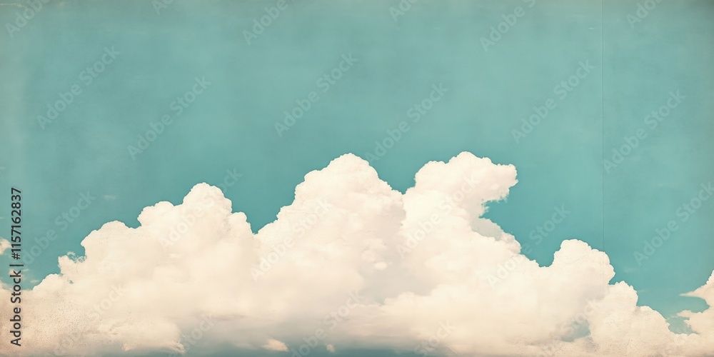 Aufkleber vintage inspired delicate background featuring soft clouds creates a serene atmosphere. this delicat