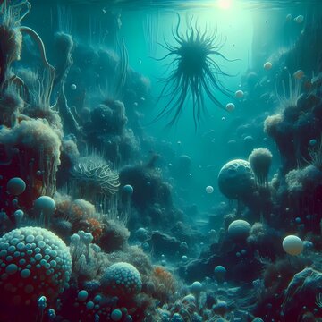 Alien, extraterrestrial landscape