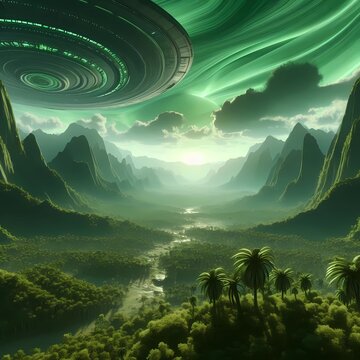 Alien, extraterrestrial landscape