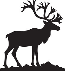 Deer silhouette vector