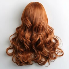 Fototapeta premium Stunning Reddish Brown Wavy Hair