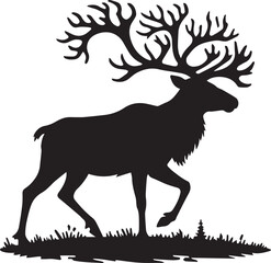 Deer silhouette vector