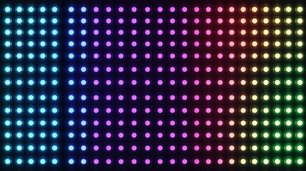 Obraz premium Colorful LED light wall background.