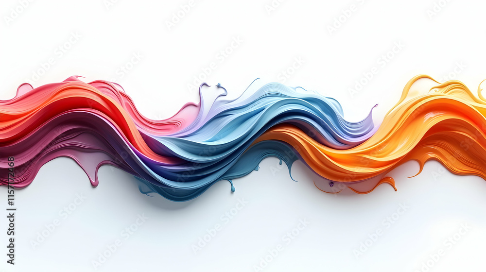 Poster vibrant hues dance in fluid motion, a mesmerizing display of color and form. a captivating abstract 