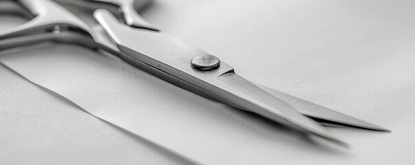 scissors on white background.