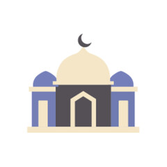 Colorful Mosque Vector Illustration