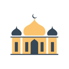 Colorful Mosque Vector Illustration